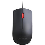 Lenovo Essential Ergonomic Ambidextrous Optical USB Mouse, Black (4Y50R20863)