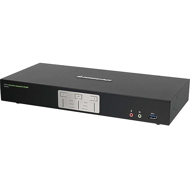 IOGEAR 2-Port 4K Dual View DisplayPort KVMP with USB 3.0 Hub and Audio (TAA) (GCS1942)