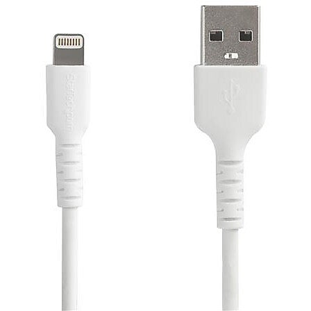 StarTech.com 3.3 ft USB Lightning, White (RUSBLTMM1M)