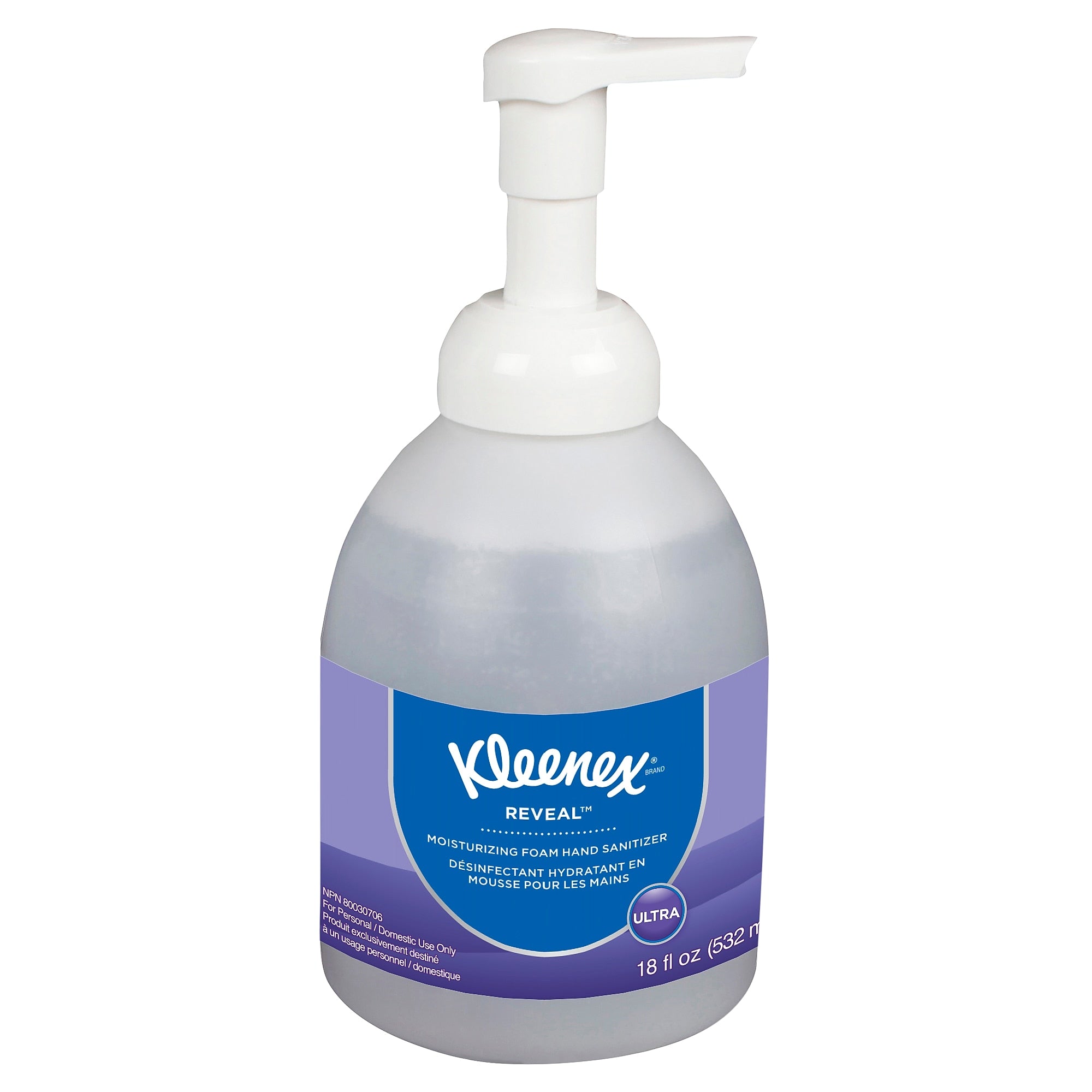 Kleenex Ultra Moisturizing 18 oz. Foaming Hand Sanitizer, 4/Carton (KCC45826CT)