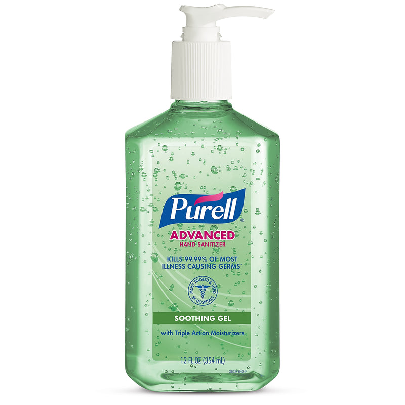 PURELL Advanced 70% Alcohol Gel Hand Sanitizer, Fresh Scent, 12 oz. (3639-12)