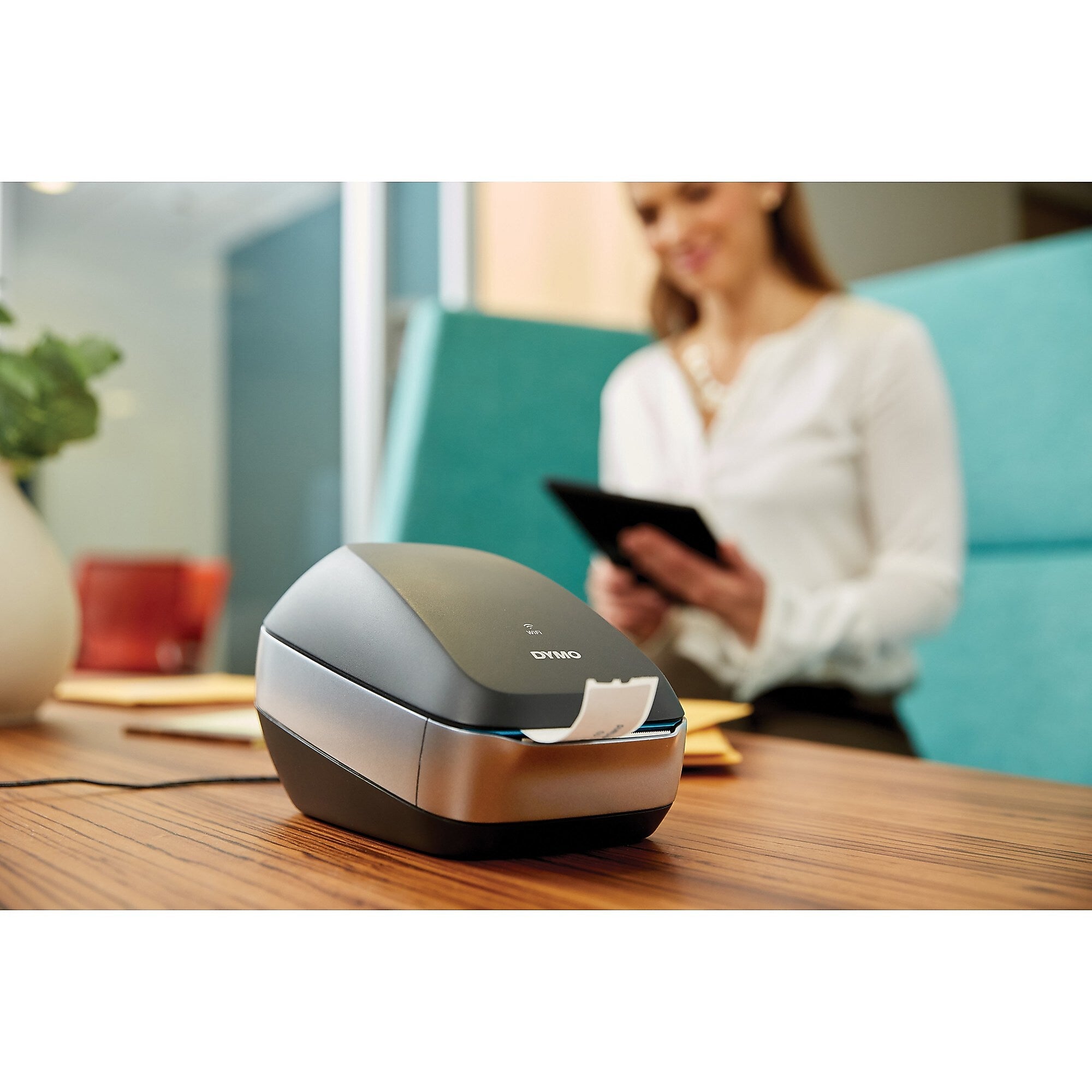 DYMO LabelWriter Wireless Desktop Label Printer, 600 x 300 dpi, Black (2002150)