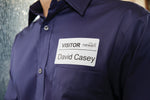 DYMO LabelWriter 30857 Name Badge Labels, 4" x 2-1/4", Black on White, 250 Labels/Roll (30857)