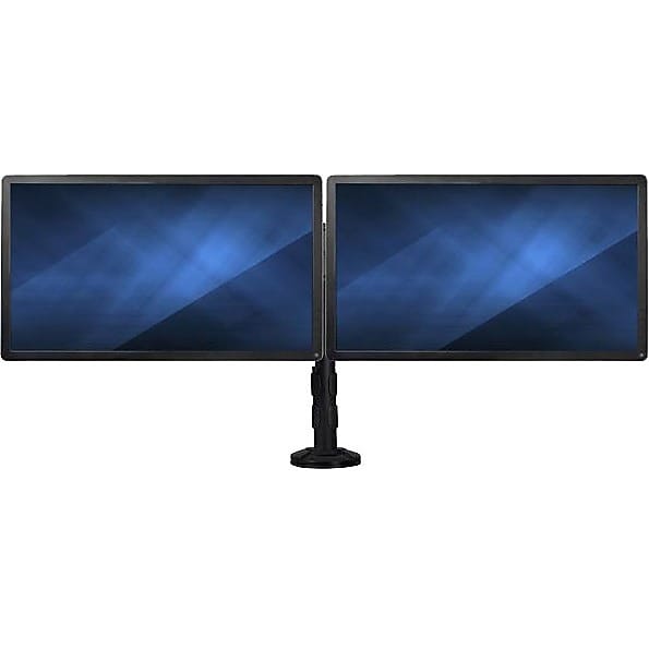 StarTech Desk-Mount Dual-Monitor Arm, Adjustable Monitor Stand, Up to 27", Black (ARMBARDUOG)