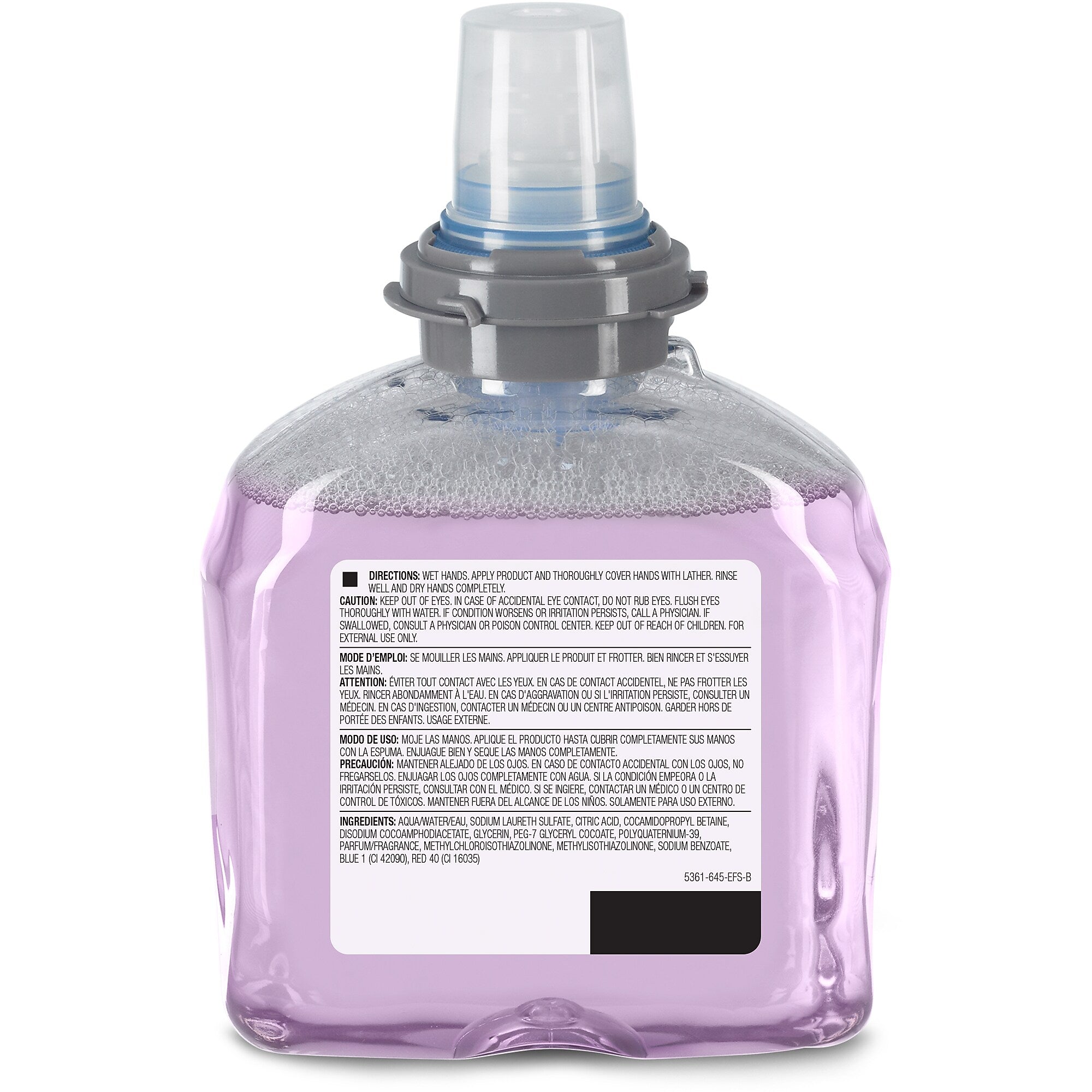 GOJO Premium Foaming Hand Soap Refill for TFX Dispenser, Cranberry Scent, 1200 mL, 2/Carton (5361-02)