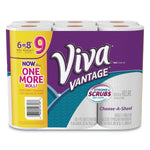 Viva® Vantage Choose-A-Sheet™ Paper Towels, 1-Ply, Perforated Roll, White, 24/CT (46708)