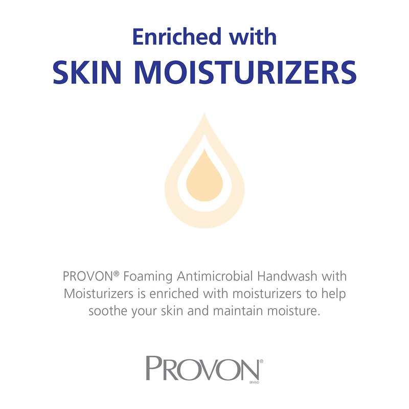 PROVON Antibacterial Foaming Hand Soap Refill for LTX 12 Dispenser, 1200 ml, 2/Carton (1922-02)