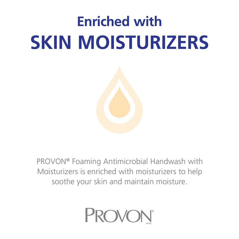 PROVON Antibacterial Foaming Hand Soap Refill for LTX 12 Dispenser, 1200 ml, 2/Carton (1922-02)