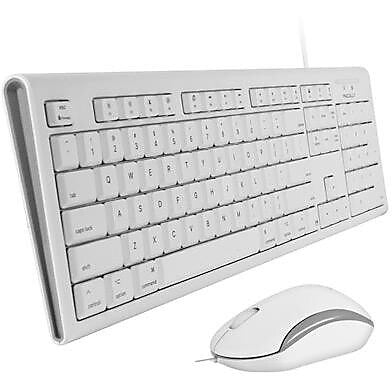Macally Full Size USB Keyboard and Optical USB Mouse Combo For Mac (QKEYCOMBO)