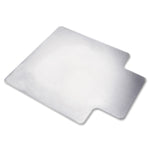 AbilityOne High-pile PVC Heavy-duty Floor Mat, Carpeted Floor, 60" L x 46" W x 0.22" T, Lip Size 12" L x 25" W, Vinyl, Clear