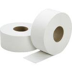 AbilityOne SKILCRAFT Jumbo Roll Toilet Tissue, 2 Ply, 3.70" x 1000 ft, White, Fiber, Non-chlorine Bleached, 12/BX