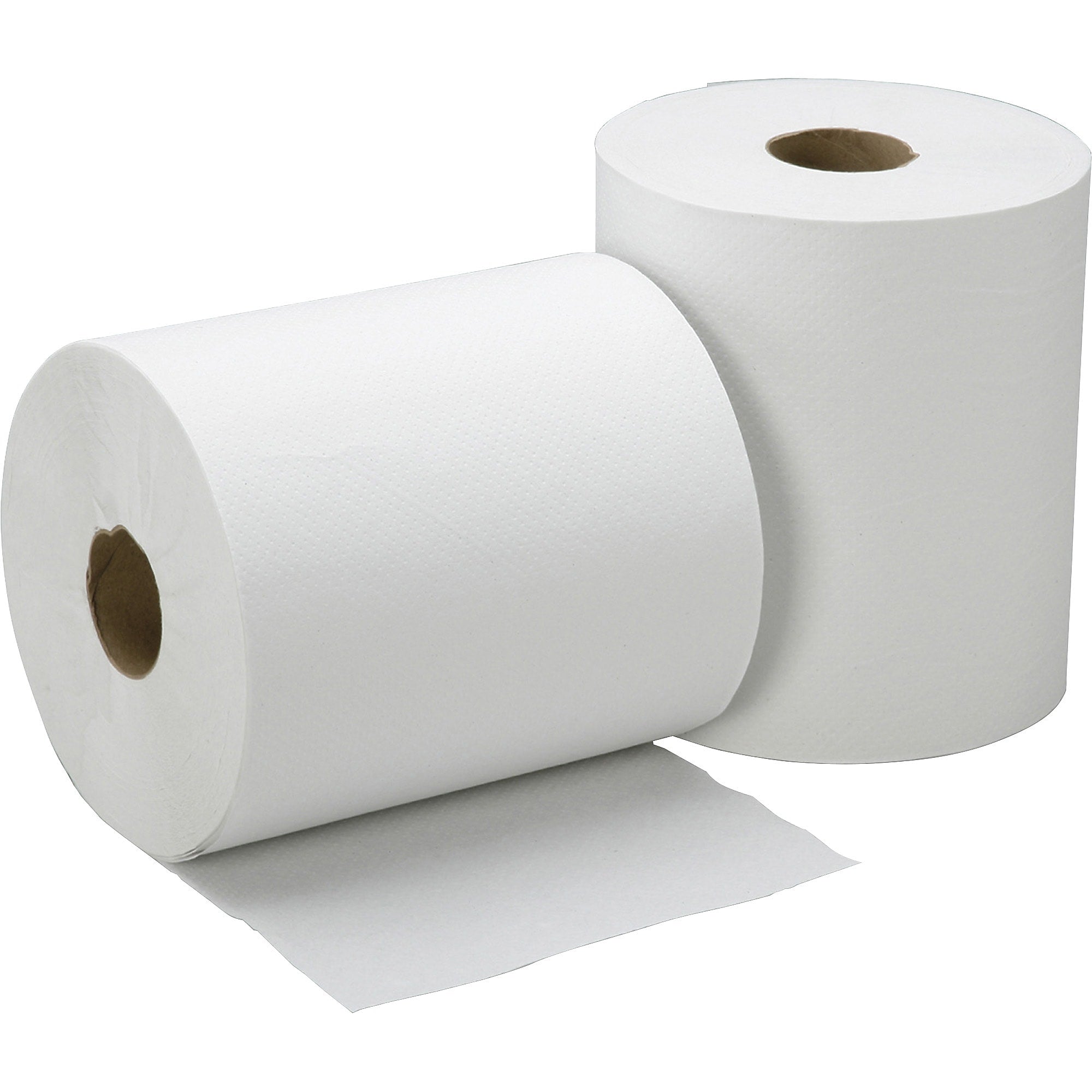 AbilityOne SKILCRAFT 1-ply Hard Roll Paper Towel, 1 Ply, 8" x 600 ft, White, Nonperforated, Non-chlorine Bleached, 12/CT
