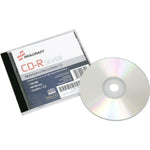 AbilityOne SKILCRAFT CD Recordable Media, CD-R, 52x, 700 MB, 120mm, Printable, 1.33 Hour Maximum Recording Time
