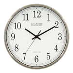 La Crosse Technology 12 Inch Atomic Analog Wall Clock, Stainless Steel (WT-3126B)