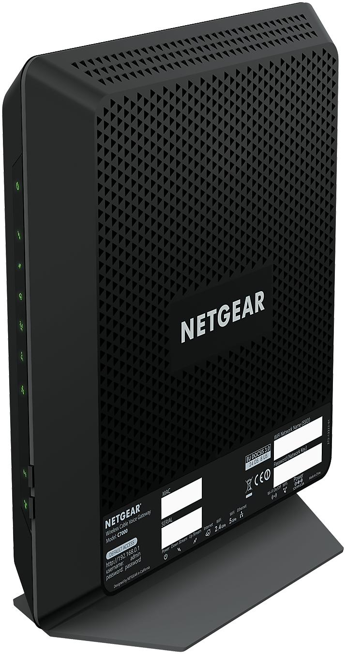 NETGEAR Nighthawk DOCSIS AC1900 Dual Band Cable Modem + WiFi Router, Black (C7000)
