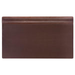 Dacasso Synthetic Suede Desk Pad with Top Rail, 20" x 34", Brown (P3421)
