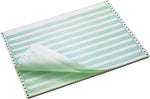 TST Impreso 14.9" x 5.5" Continuous Paper, 18 lbs., Green Bar, 3100 Sheets/Carton (7810010)