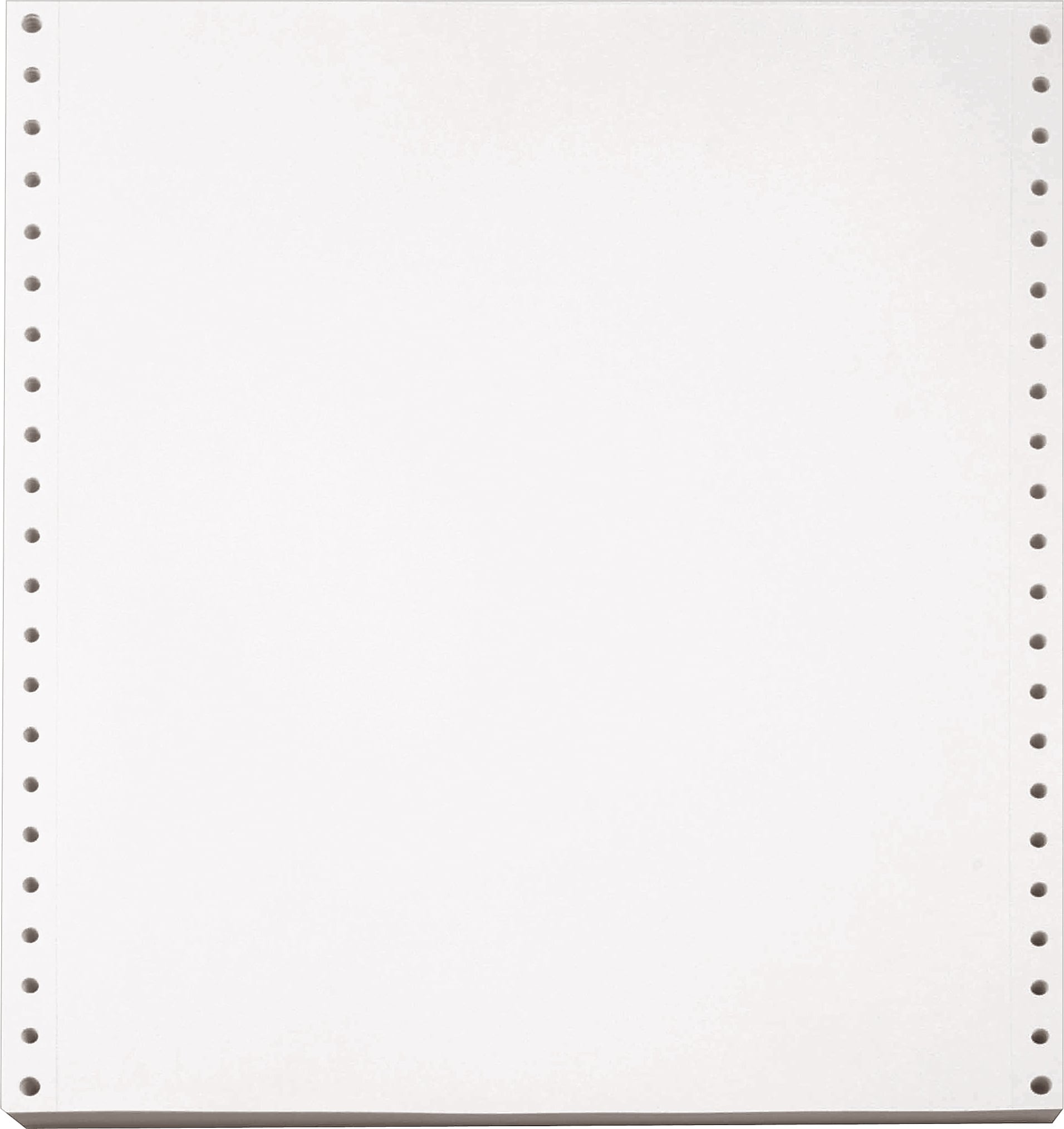 Willamette Industries Perforated Blank Computer Paper, 9.5" x 11", 20 lbs., White Bond, 2700 Sheets/Carton (951027)