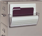Staples 1-Pocket Plastic Wall File,  Clear (20477/50101)