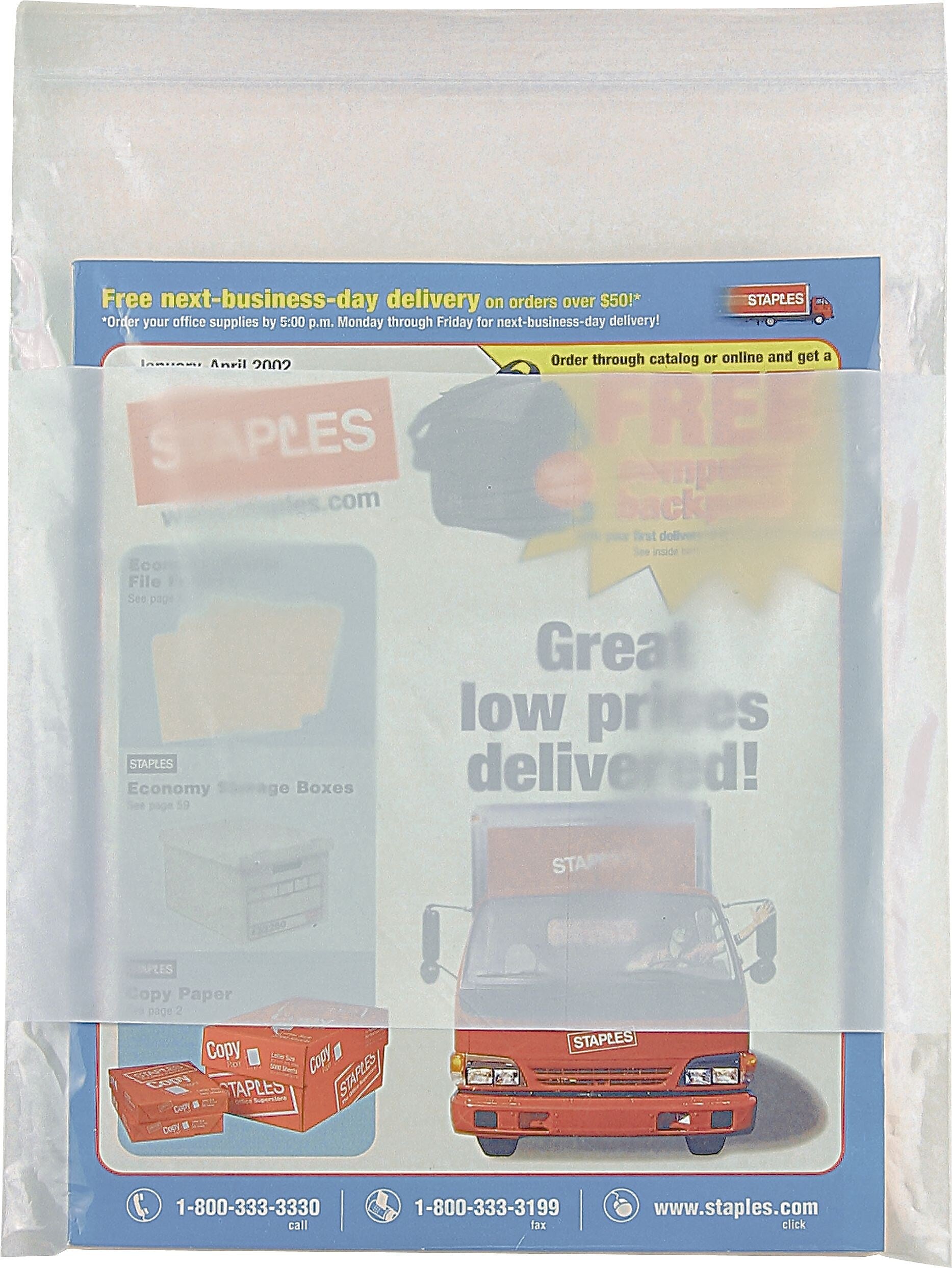 9" x 12'' Reclosable Poly Bags, 4 Mil, White, 1000/Carton (PB4004)