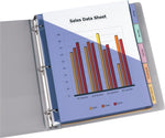 Avery Big Tab Insertable Plastic Dividers, 5 Tab, Multicolor, 24 Sets/Carton (11902)