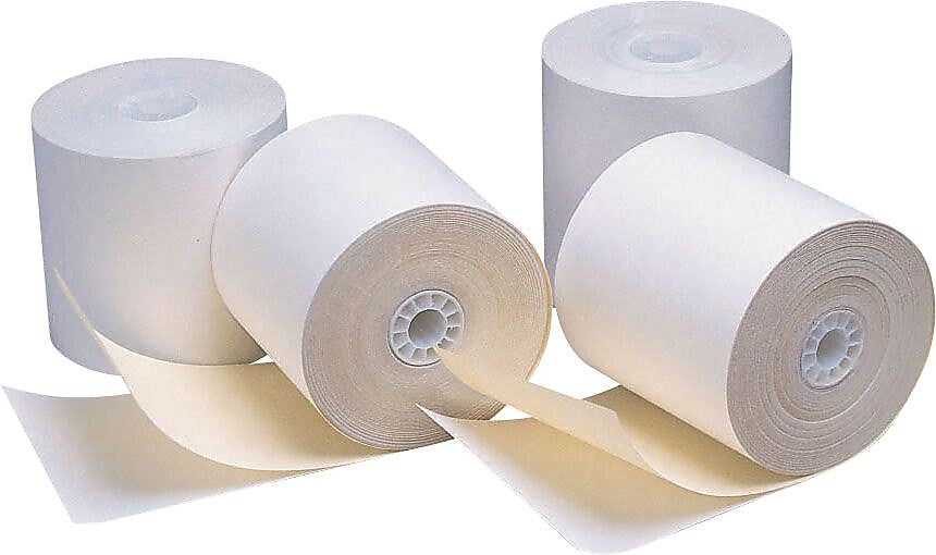 Staples Credit Card Terminal Roll, 2-Ply, 2 3/4" x 100', 50/Carton (532523)