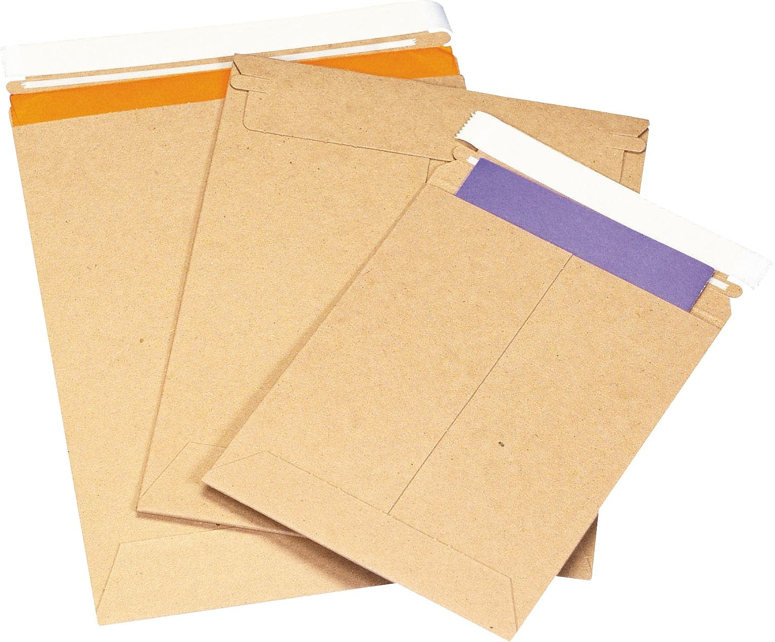 Self-Seal StayFlat Kraft Mailers, 9" x 11-1/2", 100/Case