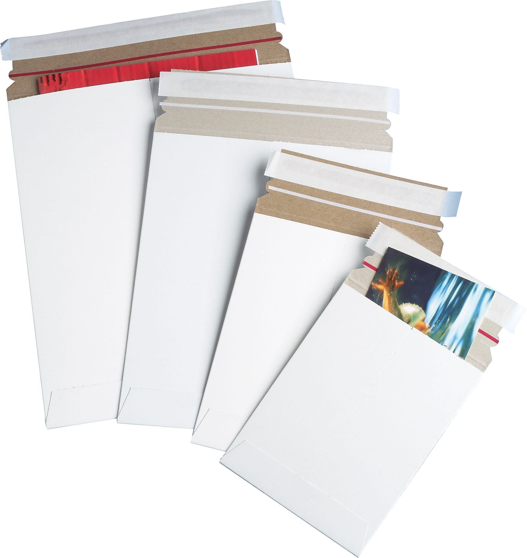 StayFlat Mailers, 6" x 8", White, 100/Case