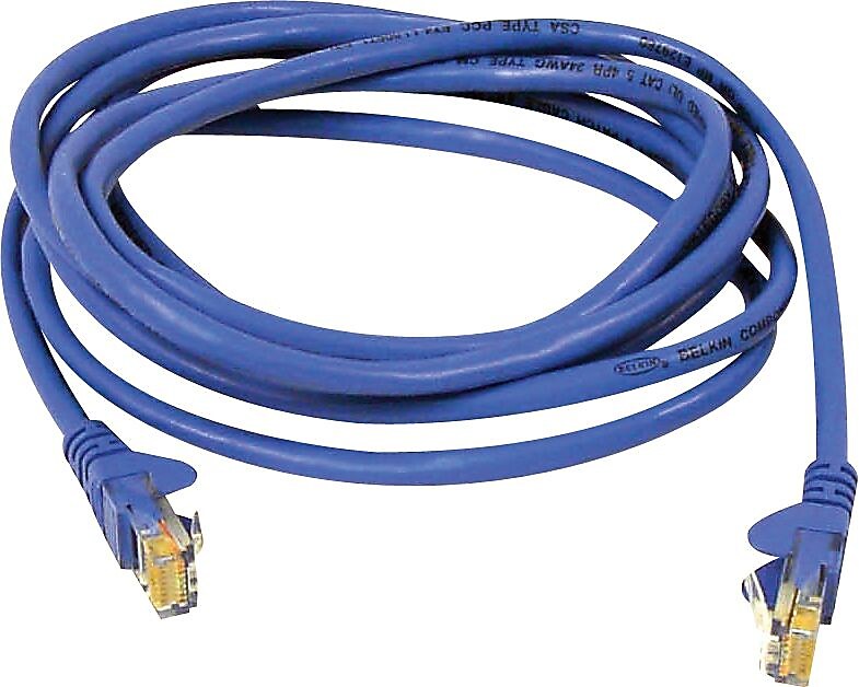 Belkin® 50' RJ45 FastCAT™ 5E Patch Cable, Blue