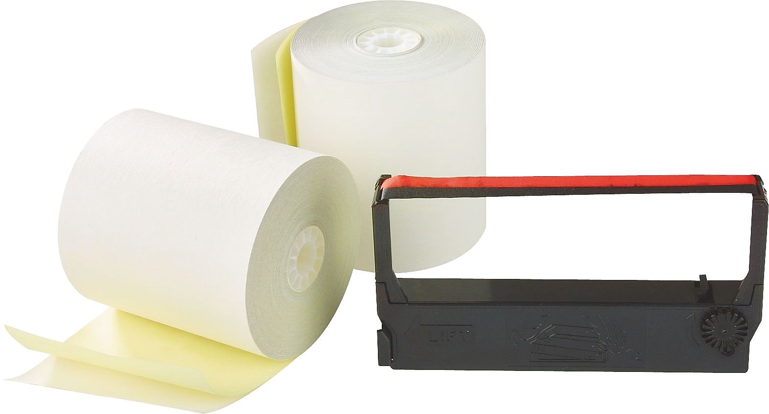 Staples Credit/Debt Verifone 250 Kit, 2-Ply, 3" x 90', 10 Rolls/Pack (452177)