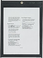 Shop Ticket Holder, Clear Front/Black Pressbrd Back, for 11" x 14" Insert, 25/Box (45114)