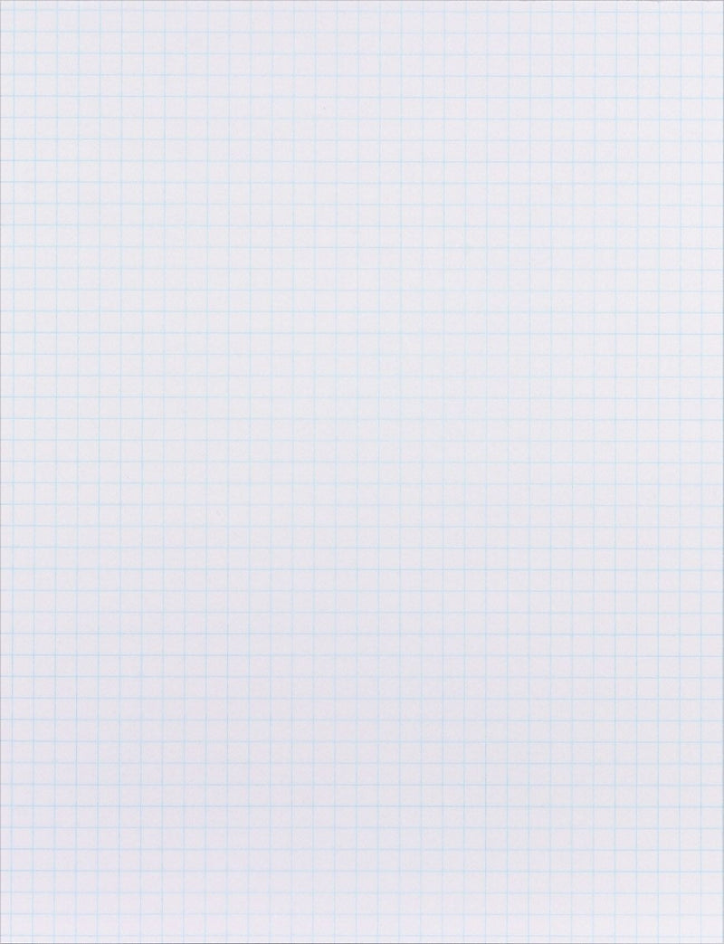 Staples® Quadrille Graph Pads, 50 Sheets, 4 Squares Per Inch, White, 8 1/2"H x 11"W, 36/Ct