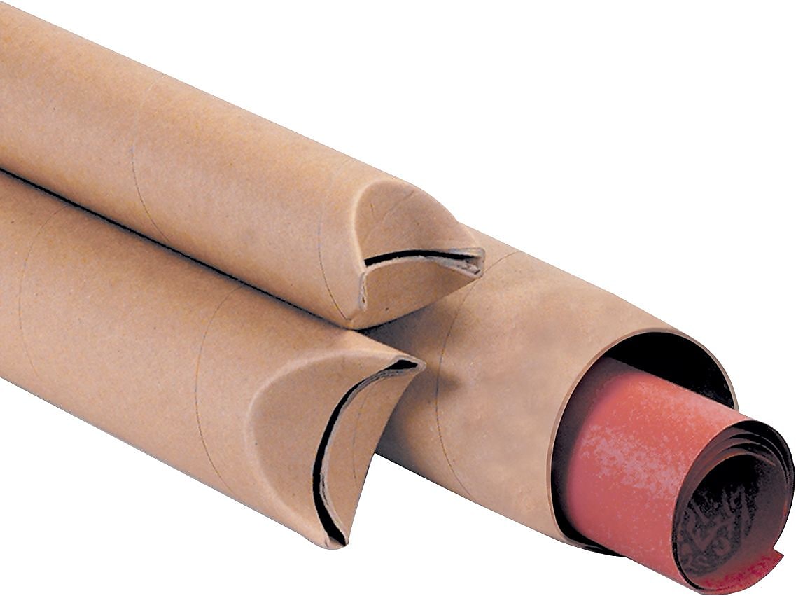 1-1/2" x 12" Crimped End Mailing Tubes, 70/Carton (S1512K)