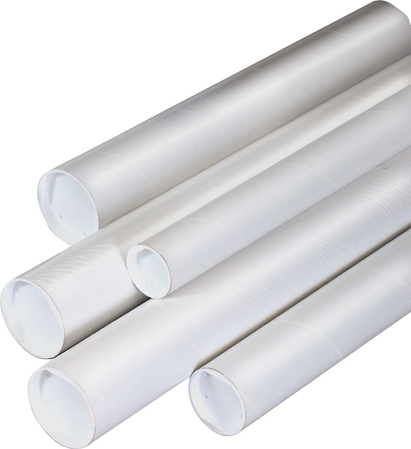 3" x 36" Mailing Tubes, White (H3642)