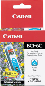 Canon 6 Cyan Standard Yield Ink Cartridge (4706A003)