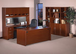 Bush Business Furniture Westfield 72"W Office Desk, Mahogany (WC36736)