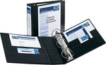 Avery Durable 4" View Binders, Black (AVE09800)