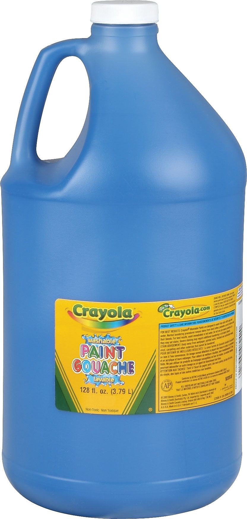 Crayola Washable Kid's Paint, Blue, 1 Gallon (54-2128-042)