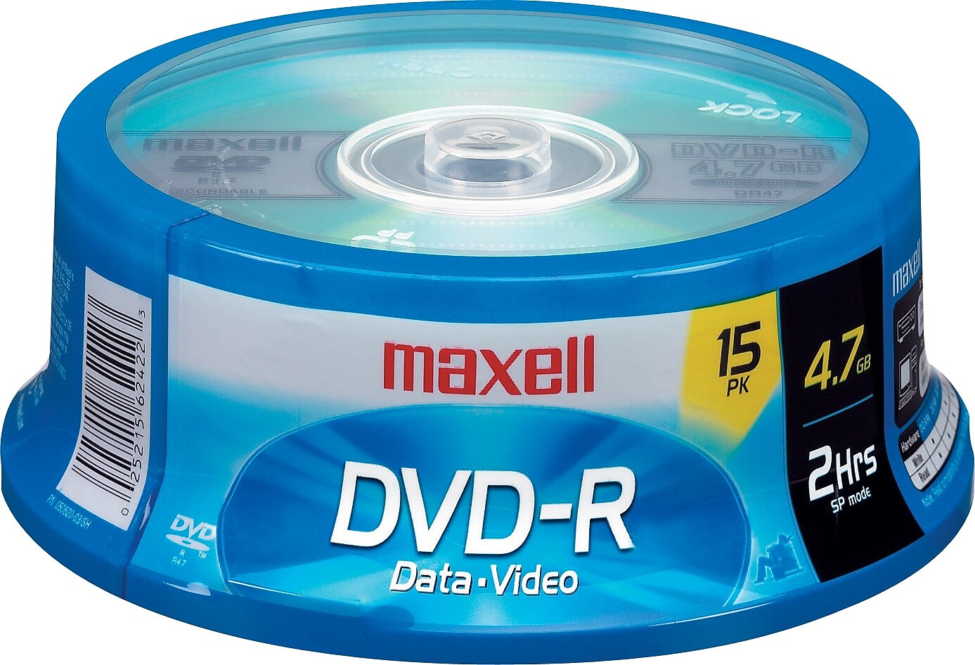 Maxell 638006 16x DVD-R, 15/Pack (635035)
