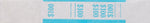 Pap-R Products Currency Straps, White with Blue Print, 1000/Pack (400100)
