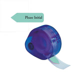 Redi-Tag 'Please Initial' Flags with Dispenser, Mint Green, 120/Pack (81114)