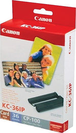 Canon KC-36IP Black and Color Standard Yield Printer Cartridge and Paper Kit (KC-36IP)