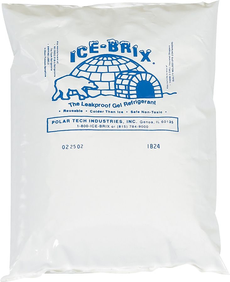 Ice-Brix Cold Pack, 16 oz., 6.25" x 6", 36/Carton (IB16BPD)