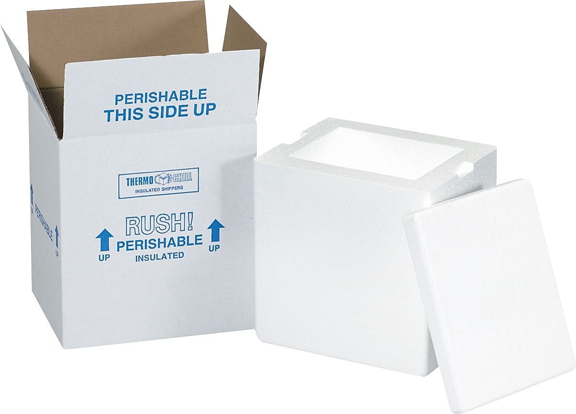 13.75" x 11.75" x 11.875" Insulated Shipping Containers, 1.25" Thick (238C)