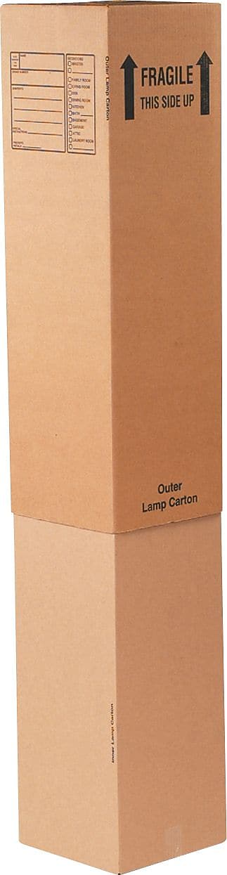 12.31" x 12.31" x 40" Shipping Boxes, 32 ECT, Brown, 15/Bundle (OUTERLAMP)