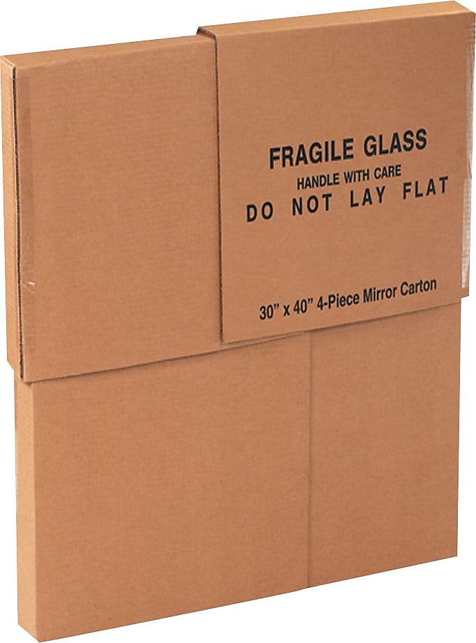 30" x 40" x 3.5" Moving Boxes and Kits, 32 ECT, Brown, 4/Bundle (30404PCMC)