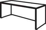 Bush Business Furniture Westfield 72"W Credenza Desk, Mahogany (WC36726)