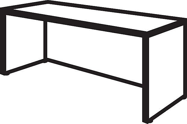 Bush Business Furniture Westfield 72"W Credenza Desk, Mahogany (WC36726)