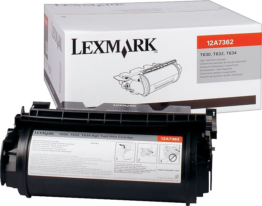 Lexmark 12A7362 Black High Yield Toner Cartridge