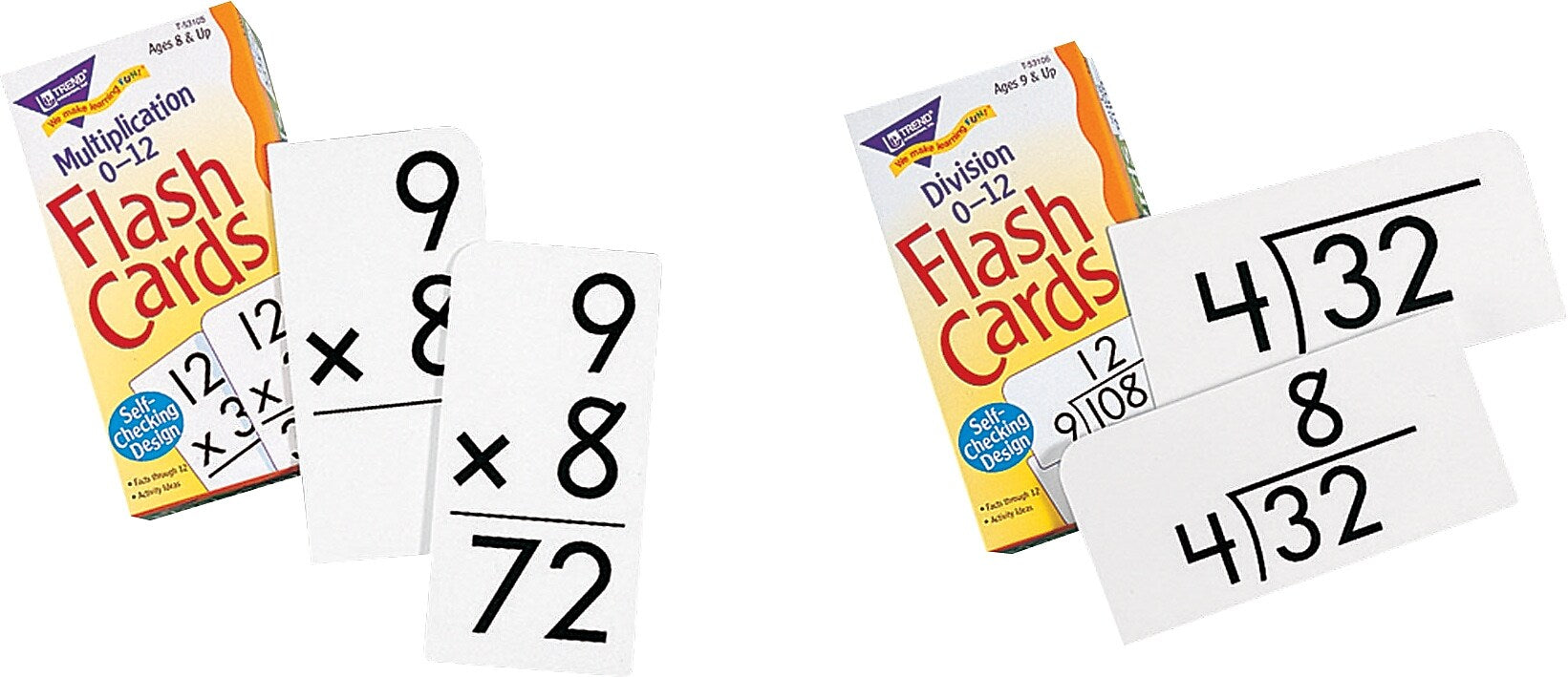 Trend® Math Flash Cards, Multiplication 0 - 12 Skill, 3" x 5 7/8"